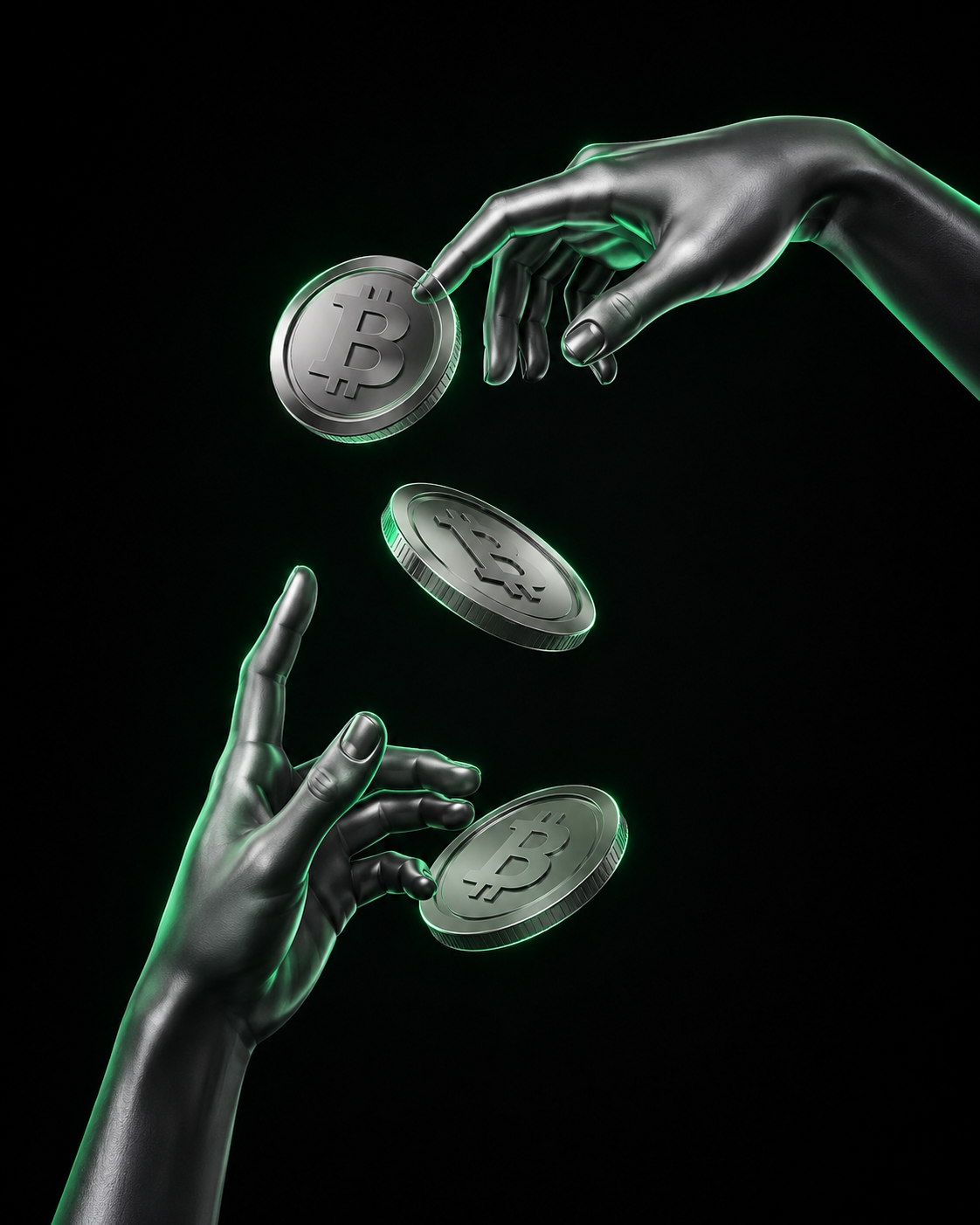 Crypto coin swap illustration